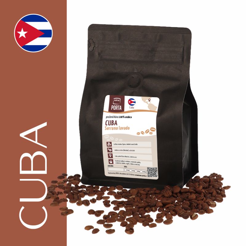 Káva Cuba Serrano lavado - Balení: 1000g