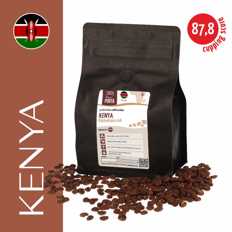 Káva Kenya Kiamutuira AA - Balení: 250g