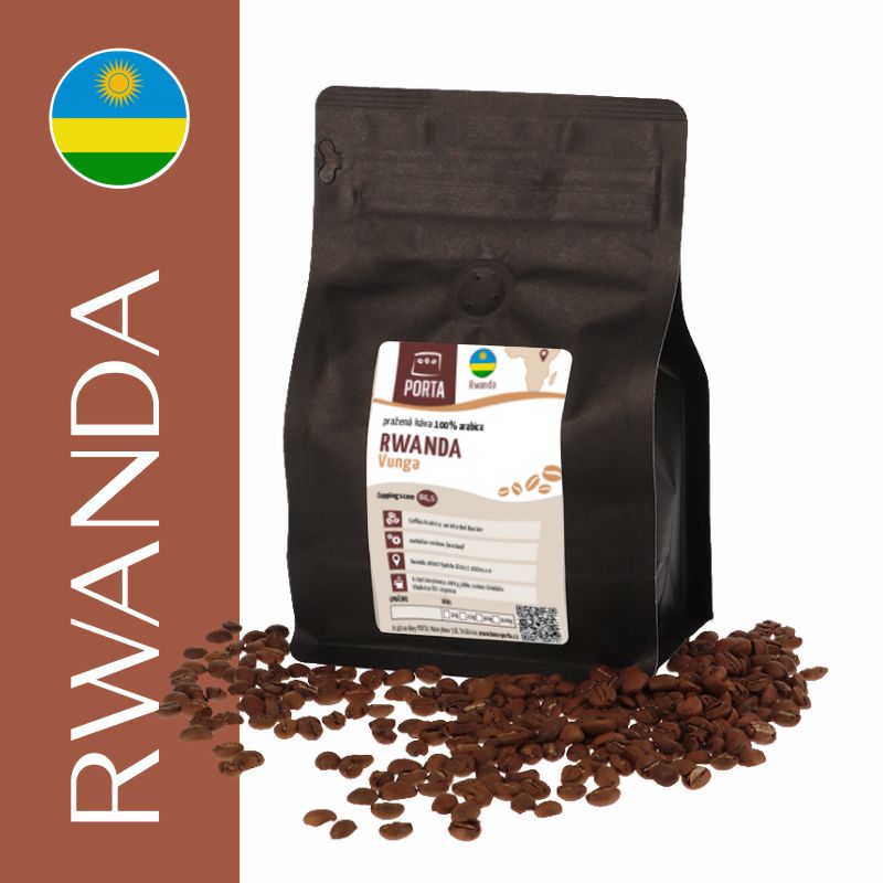 čerstvá výběrová káva Rwanda Vunga
