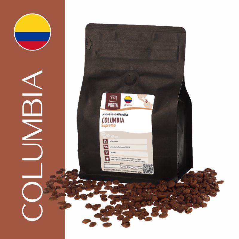Káva Columbia Supremo - Balení: 250g