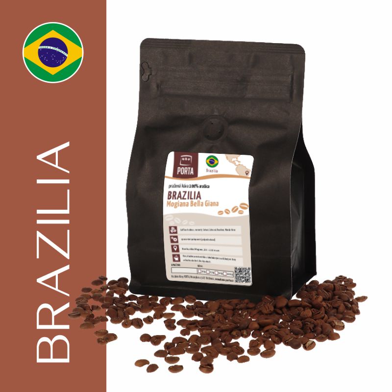 čerstvá zrnková káva Brazilia Bella Giana - pražírna PORTA